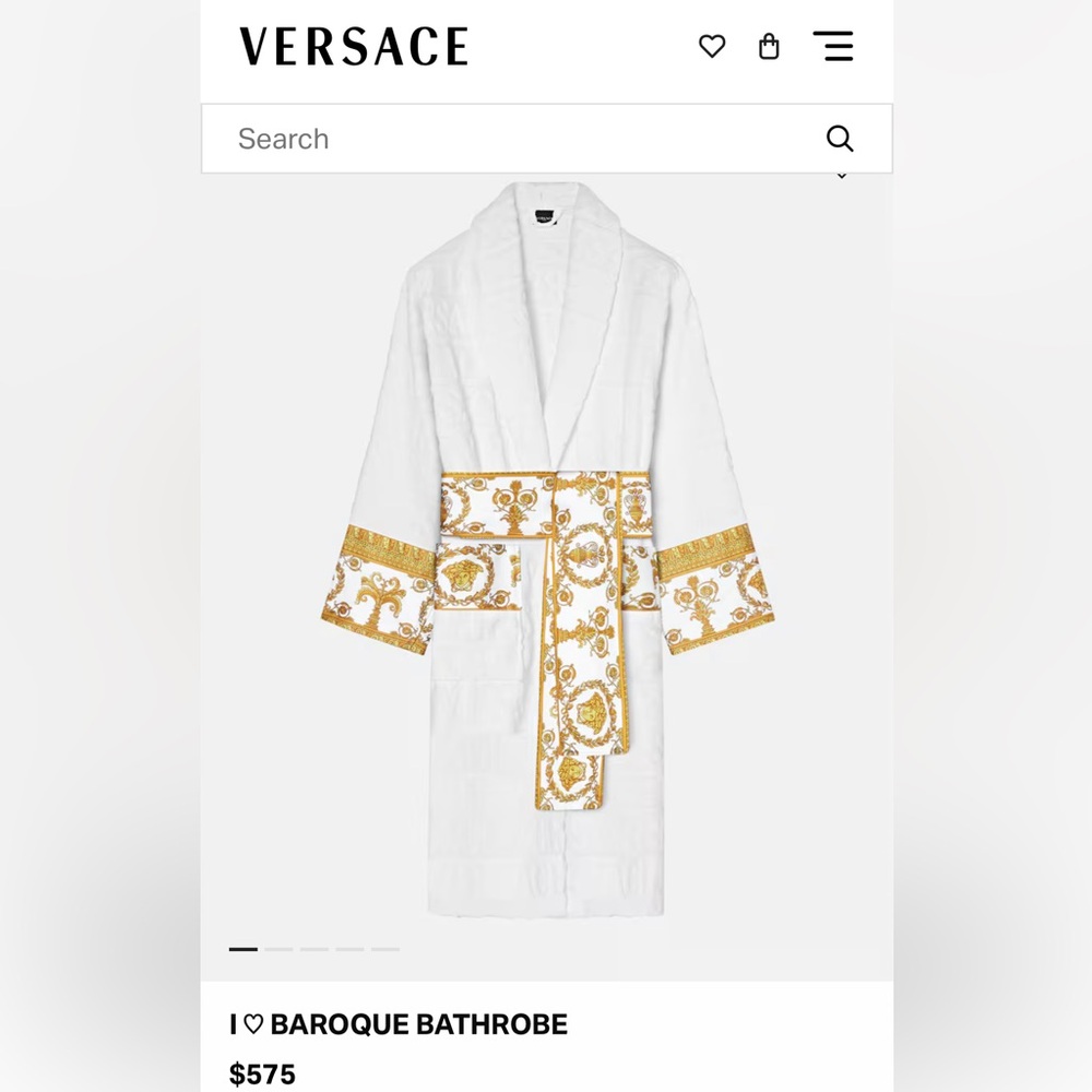 Versace baroque bathrobe